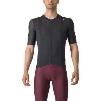 Maillot de Ciclismo Castelli Espresso Manga Corta Hombre 3XL - Negro Claro y Gris