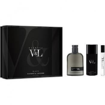 Victorio & Lucchino Esencia Black Estuche con Eau de Toilette 100ml, Desodorante Spray 150ml y Vial 10ml