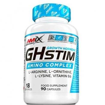 Amix - Performance Ghstim Amino Complex - Suplemento Alimenticio - Regula la Actividad Hormonal - Ayuda al Metabolismo Energético - Nutrición Deportiva - Contiene 90 Cápsulas