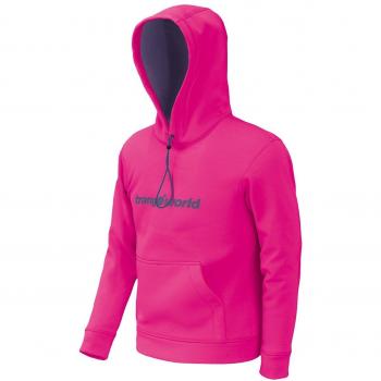 Trangoworld Kura Sudadera, Niños, Rosa Flúor / Morado Dahlia, 14
