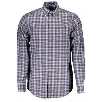Gant Blue Cotton Button-Down Shirt - Size S