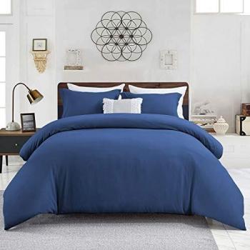 WAVVE Funda Nórdica 220x230 cm para Cama 135/150 con 2 Fundas de Almohada 40x75 cm, Funda de Edredón de Microfibra, Suave y Transpirable