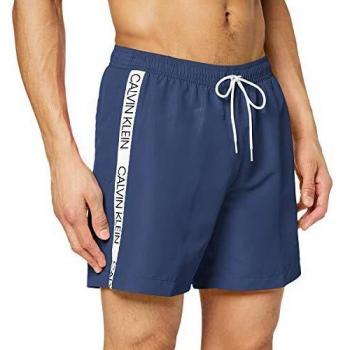 Calvin Klein Medium Drawstring Bañador, Azul