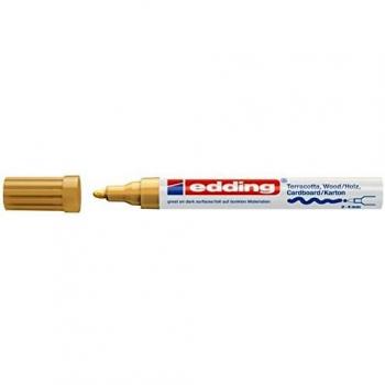 Edding 4000 – Marcador de tinta mate, 2 – 4 mm, oro