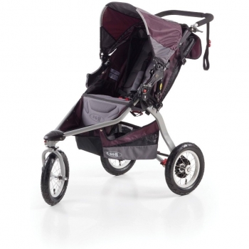 BOB Revolution CE - Cochecito todoterreno de 3 ruedas, color gris y morado