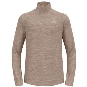 Odlo Forro Polar Essential Thermal ML - Camiseta de manga larga para hombres, midlayer, ideal para fitness y actividades al aire libre, color Cinder Melange, talla XX-Large