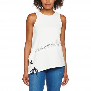 Mamatayoe Fraus, Camiseta sin Mangas para Mujer, Blanco, L