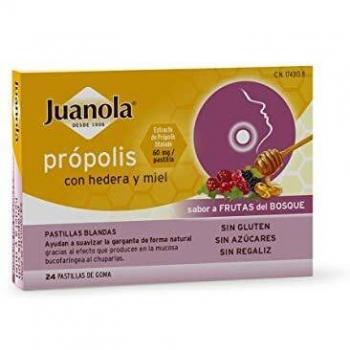 Juanola Propolis Hedera and Honey 24 Gummed Tablets