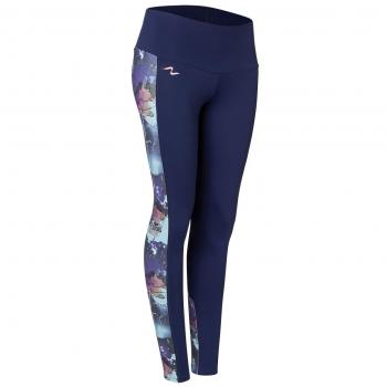 Naffta - Pantalón pitillo para mujer, color azul marino / orquídea, talla S