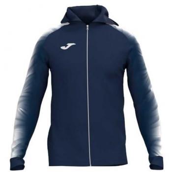 Chaqueta con capucha Joma Elite XI para mujer, color marino y blanco, talla S