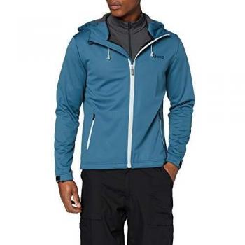 Jeep Softshell triple capa con capucha y forro polar interior J9W, Hombre, Chaqueta, O101584-K137-XXL, Blustone, XX-Large