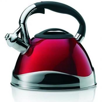 Tetera Silbato KELA Varus 3L Acero Inoxidable 18/10 Color Rojo