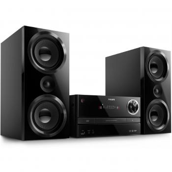 Philips BTM3360/12 - Microcadena para uso doméstico, 1 discos, bandeja, 150 W, de 2 vías, negro