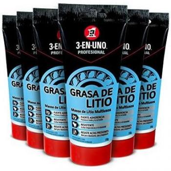 Grasa de litio multiusos - 3-EN-UNO Profesional 250ml- Pack de 6 unidades