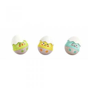 Set de 3 Sonajeros Tambaleantes Pollitos HAPE Blancos