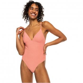 Bañador de mujer Roxy Shiny Wave One Piece Basic rosa claro - L