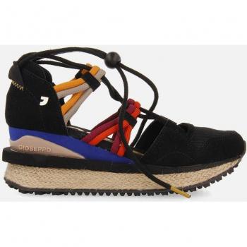 Sandalias de cuña deportivas con piso de yute y cuerdas para mujer