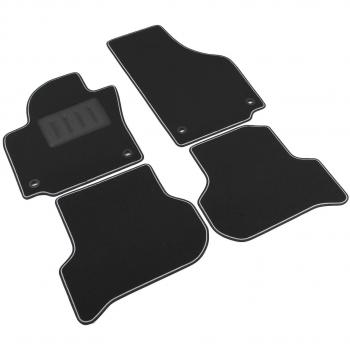 Alfombrilla para coche sprint04000, negra, antideslizante, con borde reforzado, bicolor, soporte para tacones hecho de goma, para modelos Altea 2004-2009, Toledo III 2004-2009, Golf Plus 2005-2009.