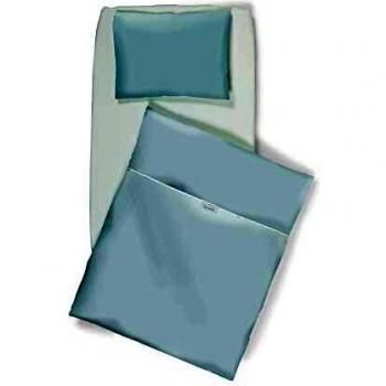 Brevi Set 4 piezas para cuna de colecho, gris blanco conejito
