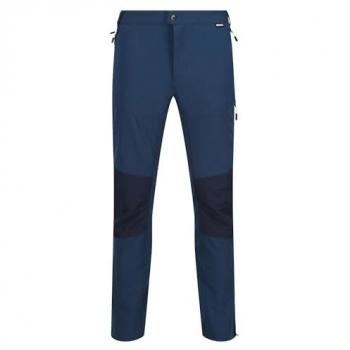 Regatta Men's Questra V Water-Repellent Stretch Walking Trousers - Moonlight Denim Navy, Size 33 R