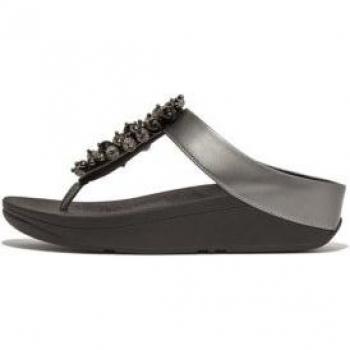 Sandalias Fitflop Fino Bauble-Bead con Detalle de Cuentas Brillantes