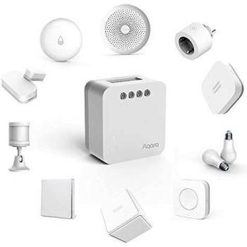 Aqara - ZIgBee Smart Home HomeKit - Módulo de control único T1 sin conductor neutro, color blanco
