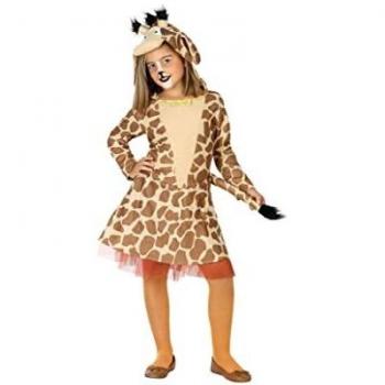 Disfraz de Jirafa Infantil Marrón Divertido y Original para Niña (5-6 Años)