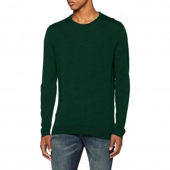 SELECTED HOMME Slhtower Merino Crew Neck B Noos, suéter para Hombre, Verde