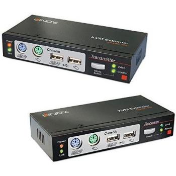 Kit Extensor KVM Combo 300m Cat.5 con Switch USB y VGA - Negro