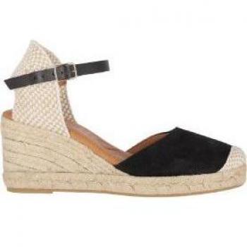 Chika10 Leather CIBELES 09 Alpargatas de Cuña Negro/Black
