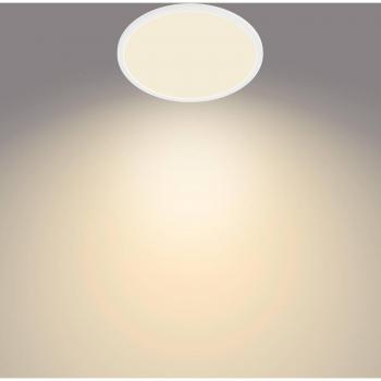 Panel LED Redondo Philips SuperSlim IP44 18W 2700K Ø 30 cm blanco