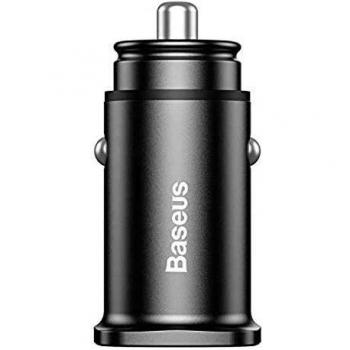 Baseus CCALL-DS01 Cargador de Coche Rápido QC3.0 - Negro