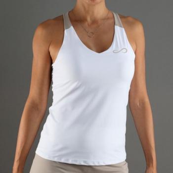 Camiseta sin mangas Endless Diamond Blanco Delave