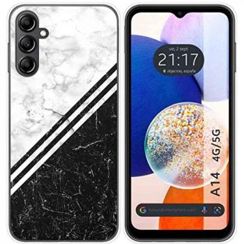 Funda de Silicona Personalizada para Samsung Galaxy A14 4G / 5G con Diseño de Mármol 01