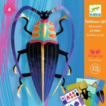 Kit de Arte en Papel 3D Insectos y Escarabajos