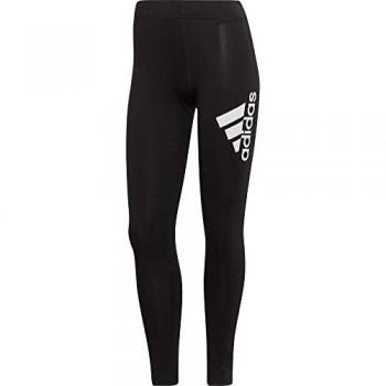 Pantalón largo Adidas Future Icons Badge of Sport para mujer en color negro (Tamaño XS) y Malla larga Adidas Essentials Logo en color negro con blanco para mujer (Tamaño XS)