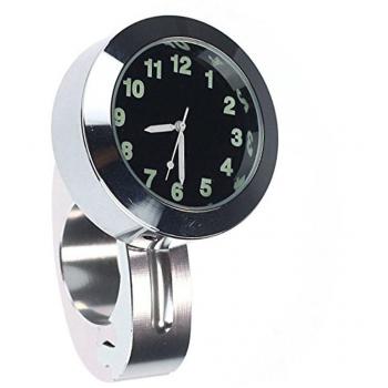 Vococal - 7/8  Impermeable Universal Reloj Manillar / Reloj Motocicleta / Reloj Bicicleta / Accesorio de Reloj
