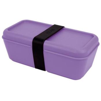 Fiambrera Rectangular Milan Sunset 0,75L - Apta para Microondas, Lavavajillas y Congelador - Libre de BPA - Divisor Interior Móvil - Color Lila