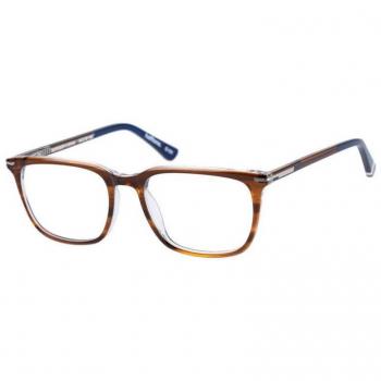 Superdry SDO HALFTONE 101 Men's Eyeglasses Brown Size 54 (Frame Only) - Blue Light Block Available
