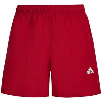 Bañador corto Adidas Classic Badge of Sport para niños en color escarlata