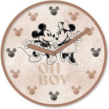 Disney Mickey Mouse Reloj de Pared Rosa