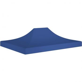 Techo de carpa para celebraciones 4x3 m Azul 270 g/m²