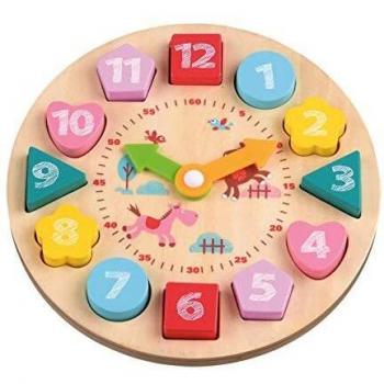 Lelin 38254 Toys-Learning - Reloj de Aprendizaje, Multicolor