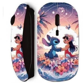 Ratón inalámbrico Maniacase Stitch Ohana negro ergonómico diseño estiloso