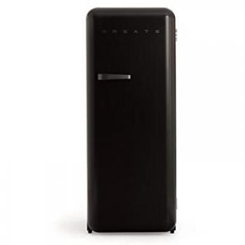 Frigorífico Retro Negro 281L Eco-amigable Diseño Vintage