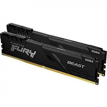 Kit de Memoria para Ordenador Kingston FURY Beast 16GB (2x8GB) DDR4 3000MHz CL15 Negro