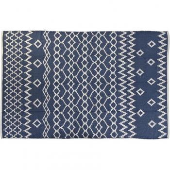 Alfombra Tapete DKD Home Decor Azul Poliéster Árabe 160 x 230 x 1 cm