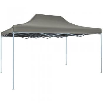 Carpa Fiesta Plegable Profesional de Acero para Jardín, Parasol Sombrilla, Color Burdeos, Azul, Blanco, Dimensiones 3x4 m