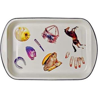 SELETTI 'Molde de Metal esmaltado Toiletpaper cm.46 x 29 h.5,2