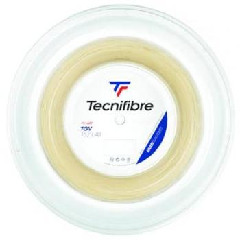 Tecnifibre TGV 200m Bobina de Cordaje para Tenis - Color Natural, Grosor 1.40 mm